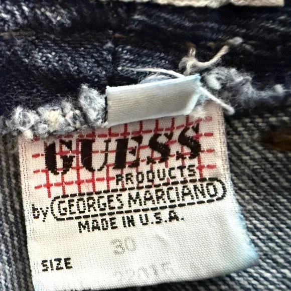 Vintage Guess Jeans USA Georges Marciano High Rise Mom Jeans 27 Waist Acid Wash - Picture 3 of 11